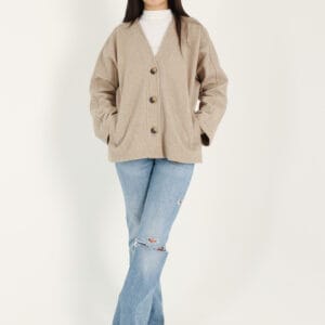 Snug jacket in Beige