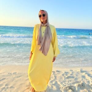 Breezy Crinkled Dress in Butter Yellow