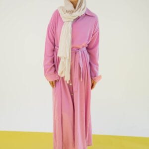 Flowy Linen Shirt in Pink