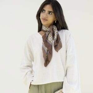 All Day Linen Top in White